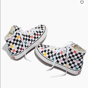 Vans- surf style checked high tops.